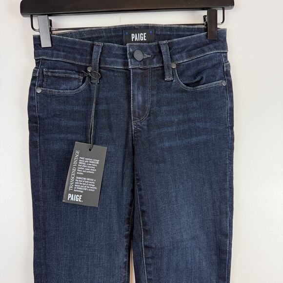 NWT PAIGE Transcend Vintage Skyline Ankle Peg Skinny Jeans - Size 23 - Picture 2 of 10